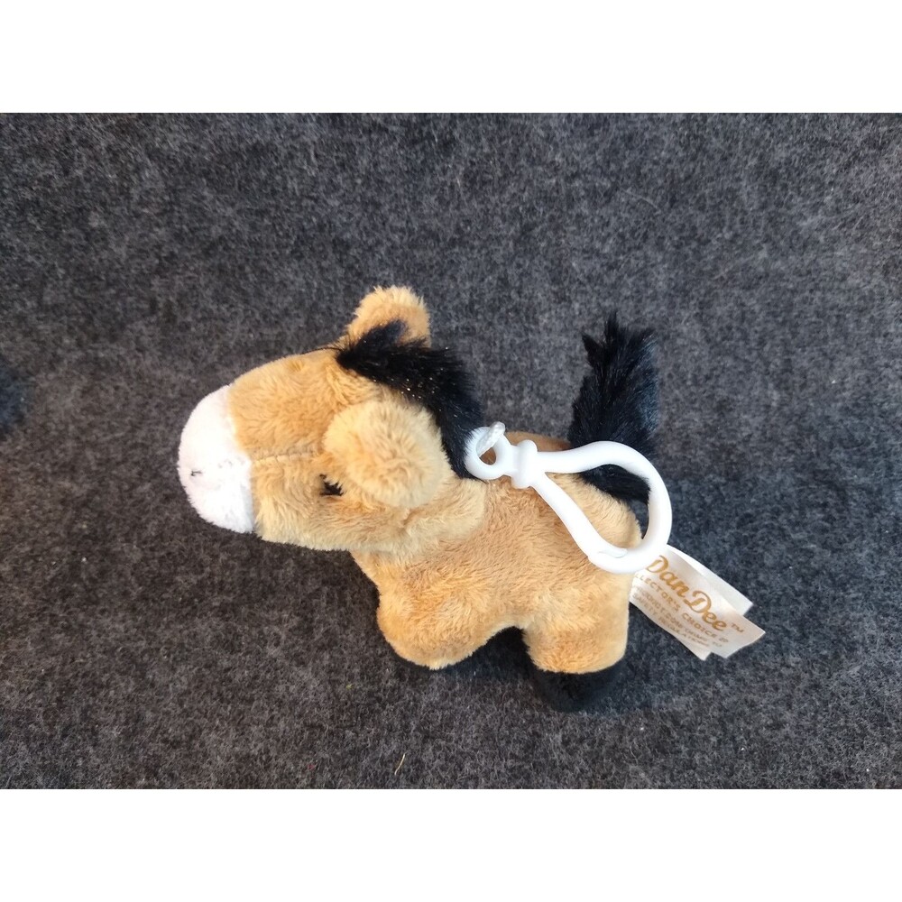 Dan Dee Plush Horse Backpack Clip Stuffed Animal Toy Pencil Pen Hugger
